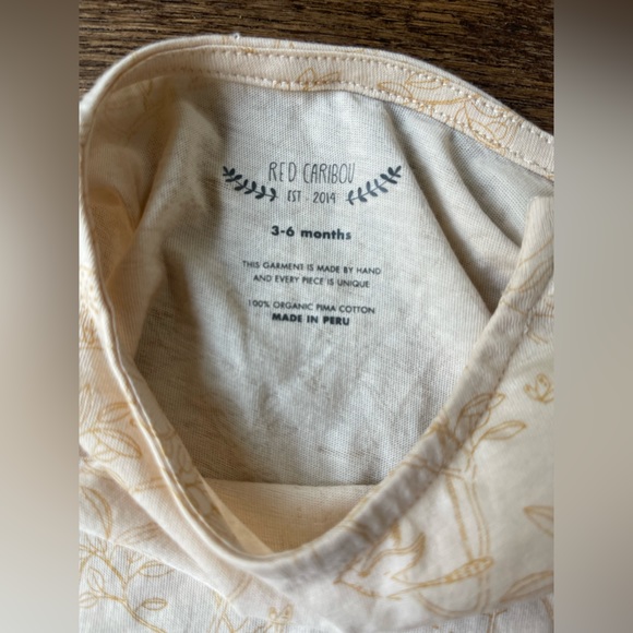 Red Caribou -NWT The Canopy Pink Tint Jersey Dress 3-6M - Picture 4 of 5